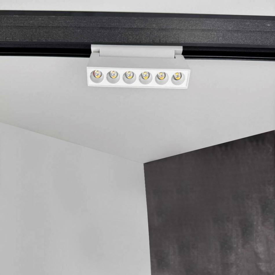 Трековий світильник RAYFOR MT Flex   Vision 6 білий 6W 540Lm 30-40-50К 48V WiFi