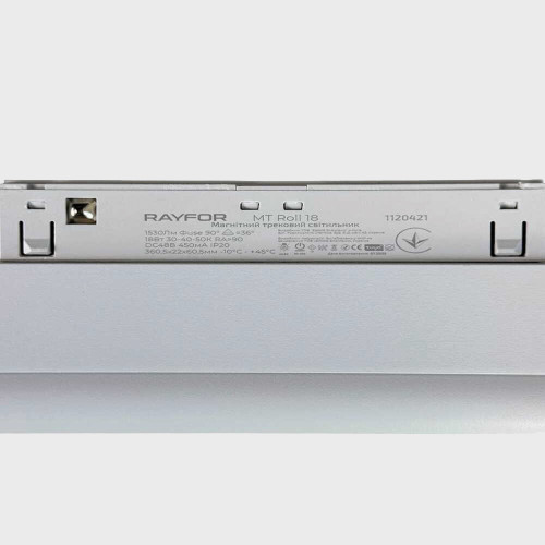 Трековий світильник RAYFOR MT  Roll 18 білий 18W 1530Lm 30-40-50К 48V WiFi