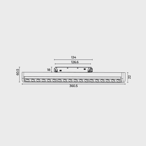 Трековий світильник RAYFOR MT  Roll 18 білий 18W 1530Lm 30-40-50К 48V WiFi