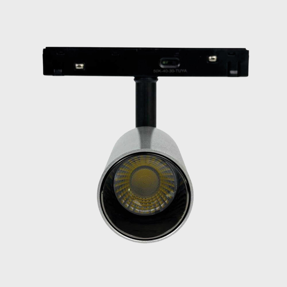 Трековий світильник RAYFOR MT   Nano Focus 12 срібний 12W 1020Lm 30-40-50К 48V WiFi