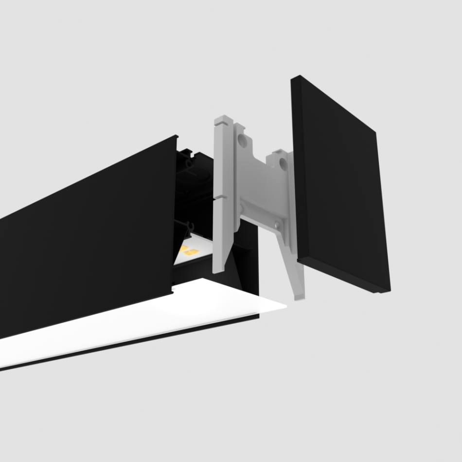 Магістральний лінійний світильник RAYFOR VECTOR чорний 37W 5040Lm 30-40-55K Philips 5